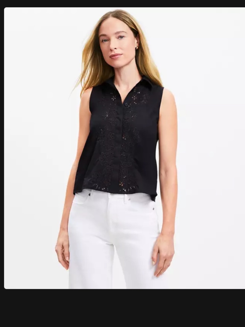LOFT black sleeveless top NWT
